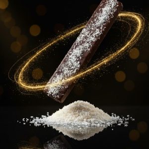 Media Barra de Turrón Artesano con Base de Mantequilla y Nata Coco