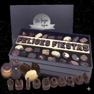 Estuche Corporativo con Bombones Artesanos Personalizado