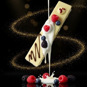 Media Barra de Turrón Artesano Crujiente Yogur y Frambuesa