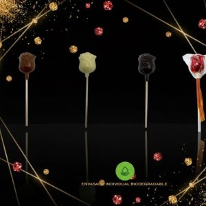 Rosa Piruleta de Chocolate