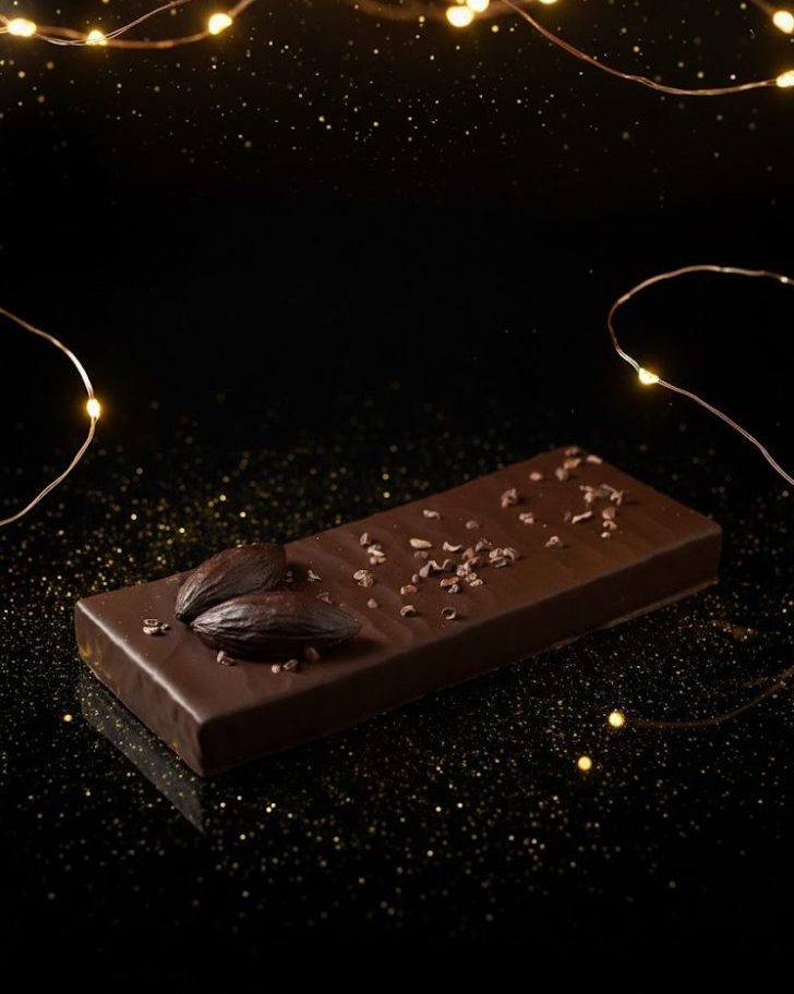 Turrón Artesano Trufa 70% Grue- Nibs de Cacao